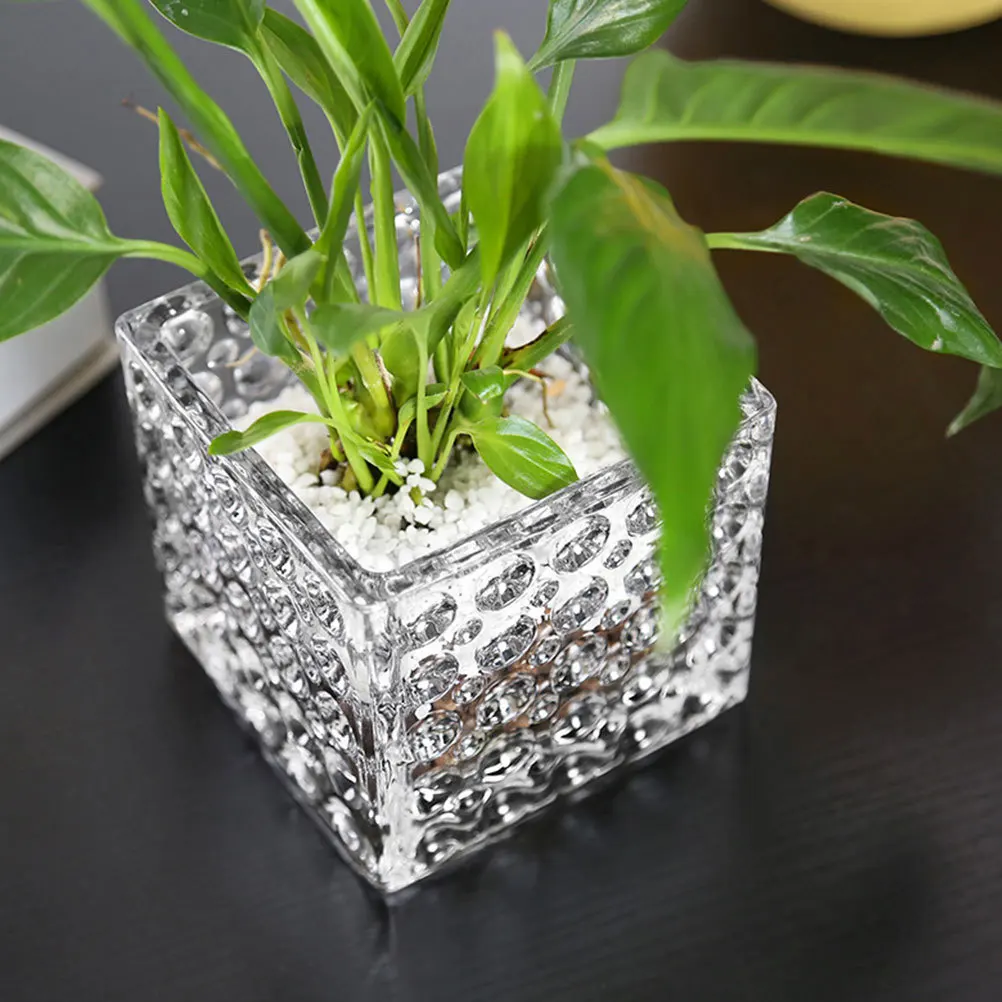 2Pcs Beautiful Glass Holders Long-Lasting Thickened Design Aromatherapy Sleep Aid Decor Glass Holder