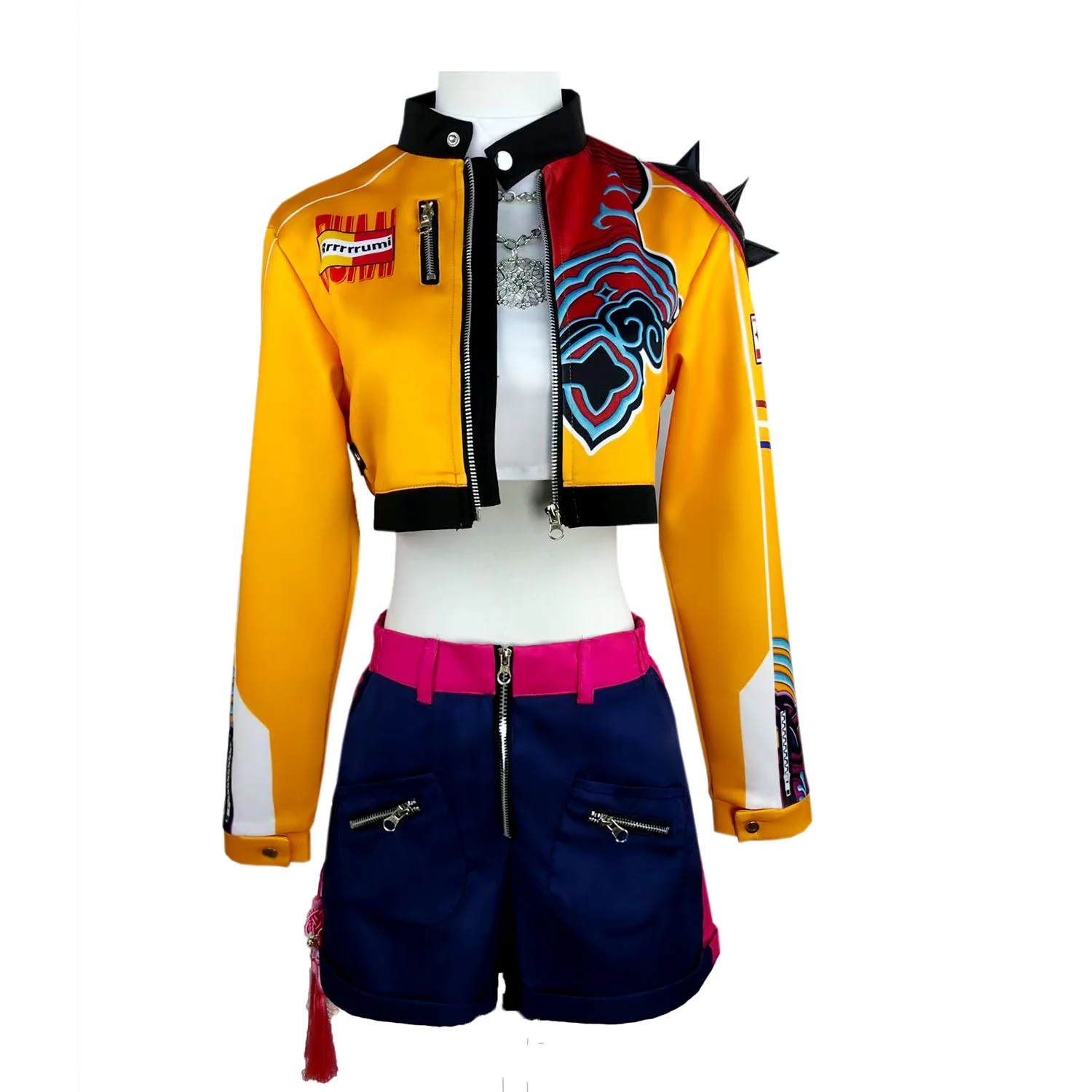 

Witch Hunters Mira Cosplay Costume Stage Battle Robe with visual Effects