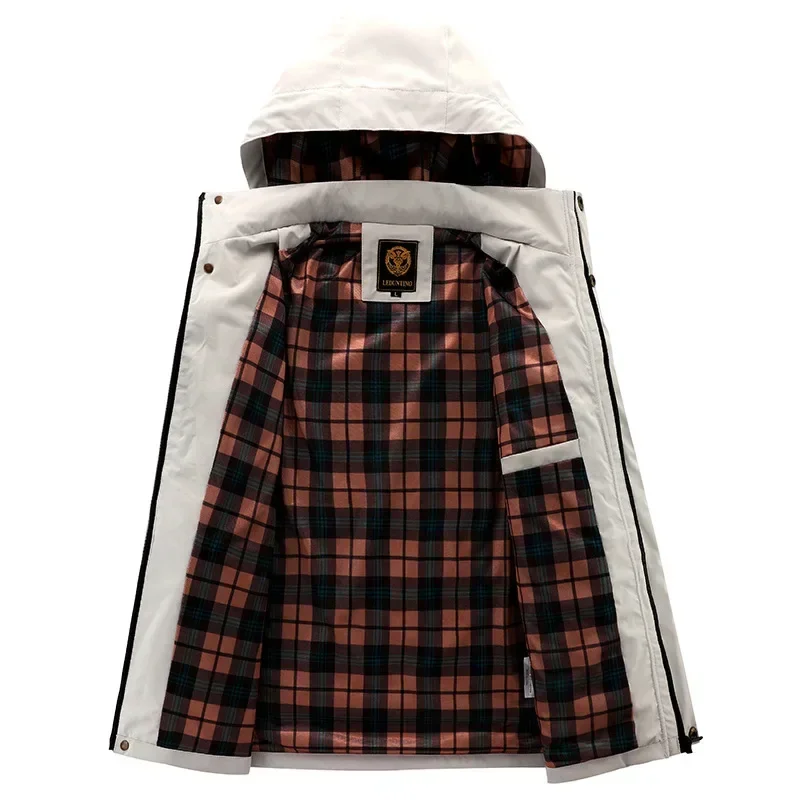 

Winter Mens Hiking Jacket High-quality Men Multi Pocket Thicken Warm Hooded Parkas Male Outdoor Windproof Coats 6XL Men Clothing