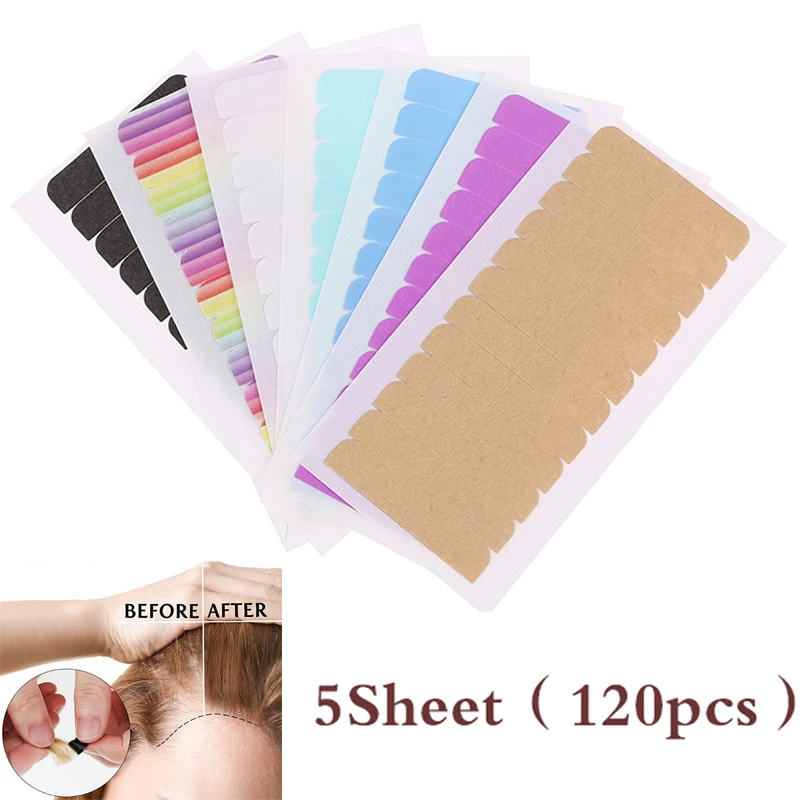 

5Sheets /120pcs Hair Extension Tape Adhesive Bonding Double Sided Strong Sweatproof Wig Double Sided Adhesive