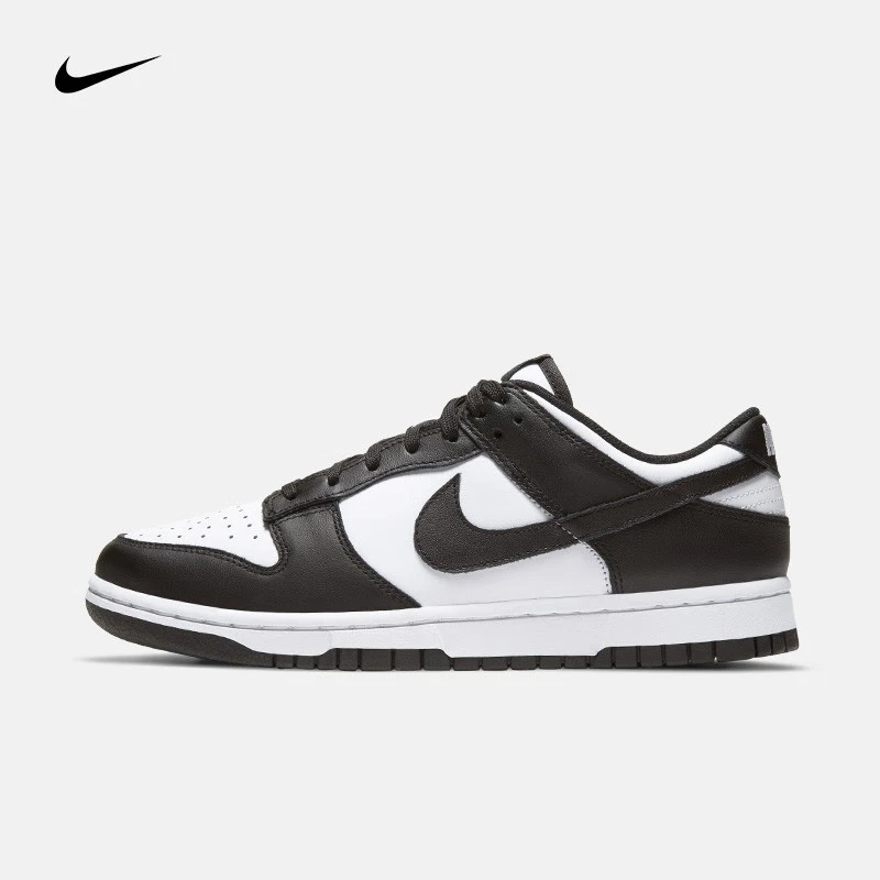 

Nike Shoes Dunk Retro "Black" Non slip, Durable, Lightweight, Low cut Board Shoes for Men and Women, Black and White Panda