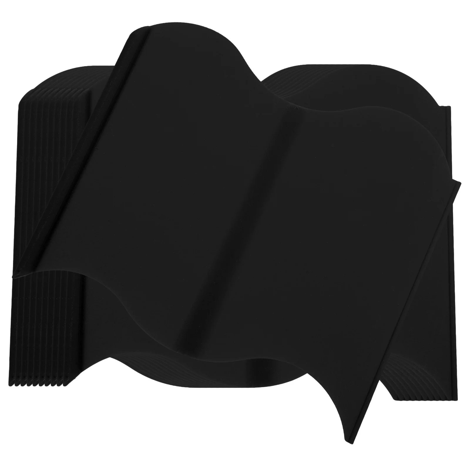 

20 Pcs Garden Fence Border Black L Edging Decorative Fencing Lawn Flower Durable PP Easy Anti Wear Waterproof Vegetable