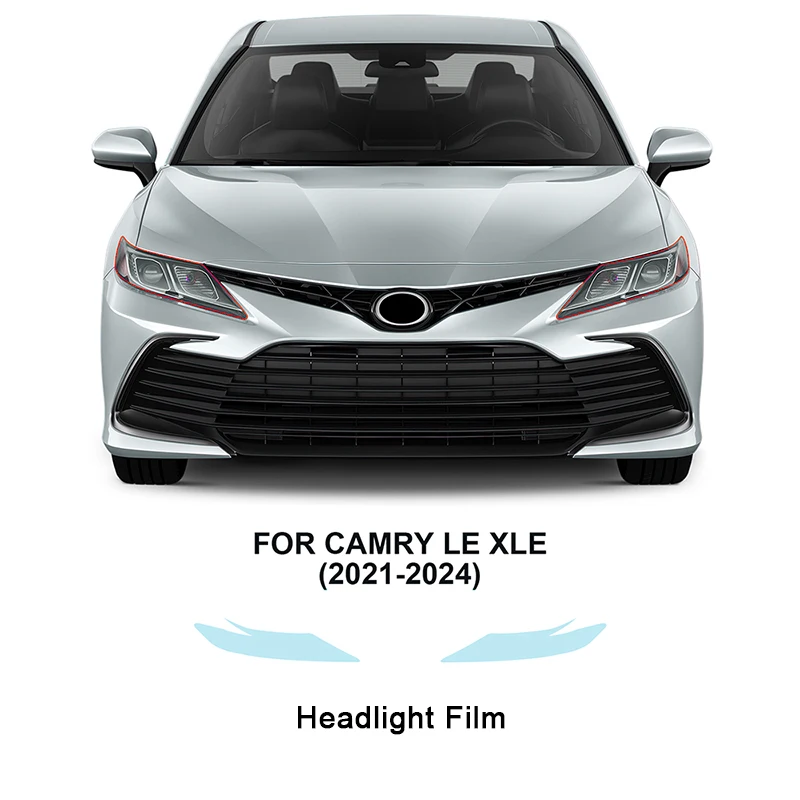 

Headlight Rearview TPU Protection Film For Toyota Camry LE XLE 2021-2024 Pre-cut PPF Anti-scratch Resistant Clear Bra Invisible