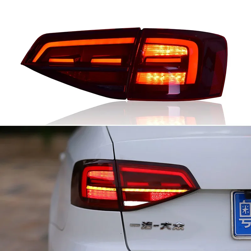 

LED Taillight For Volkswagen VW Jetta 2015 - 2018 Auto Rear Running Lamp Brake Reverse Dynamic Turn Signal Car Tail Light