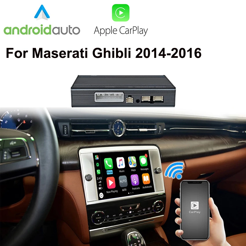

Wireless Carplay Android Auto Oem Screen Upgrade Module For Maserati Ghibli 2014-2016