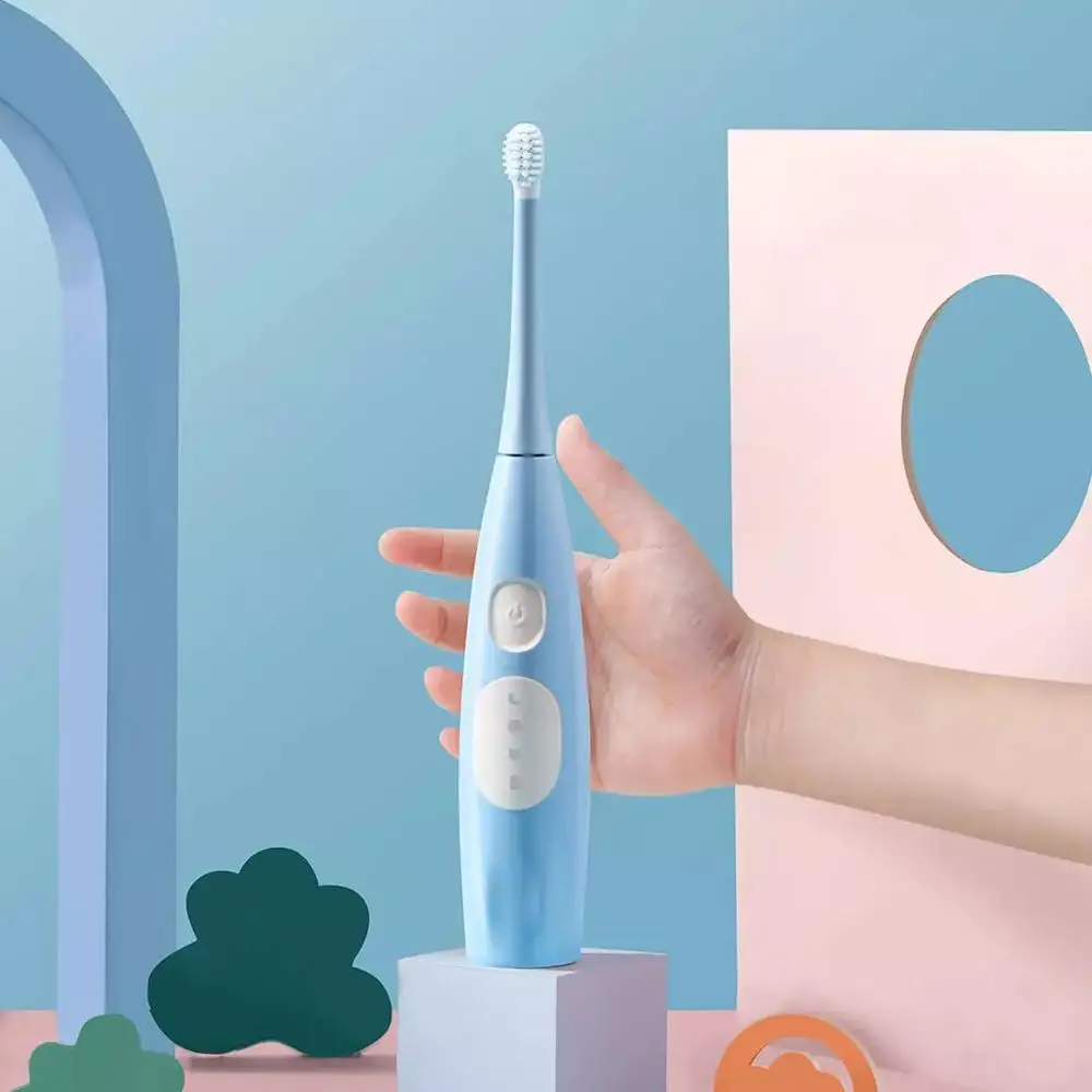 Coficoli Children's Sonic Electric Toothbrush Smart Timing Soft Bristles Chargeable for Children Aged 3-12 Kit only heads