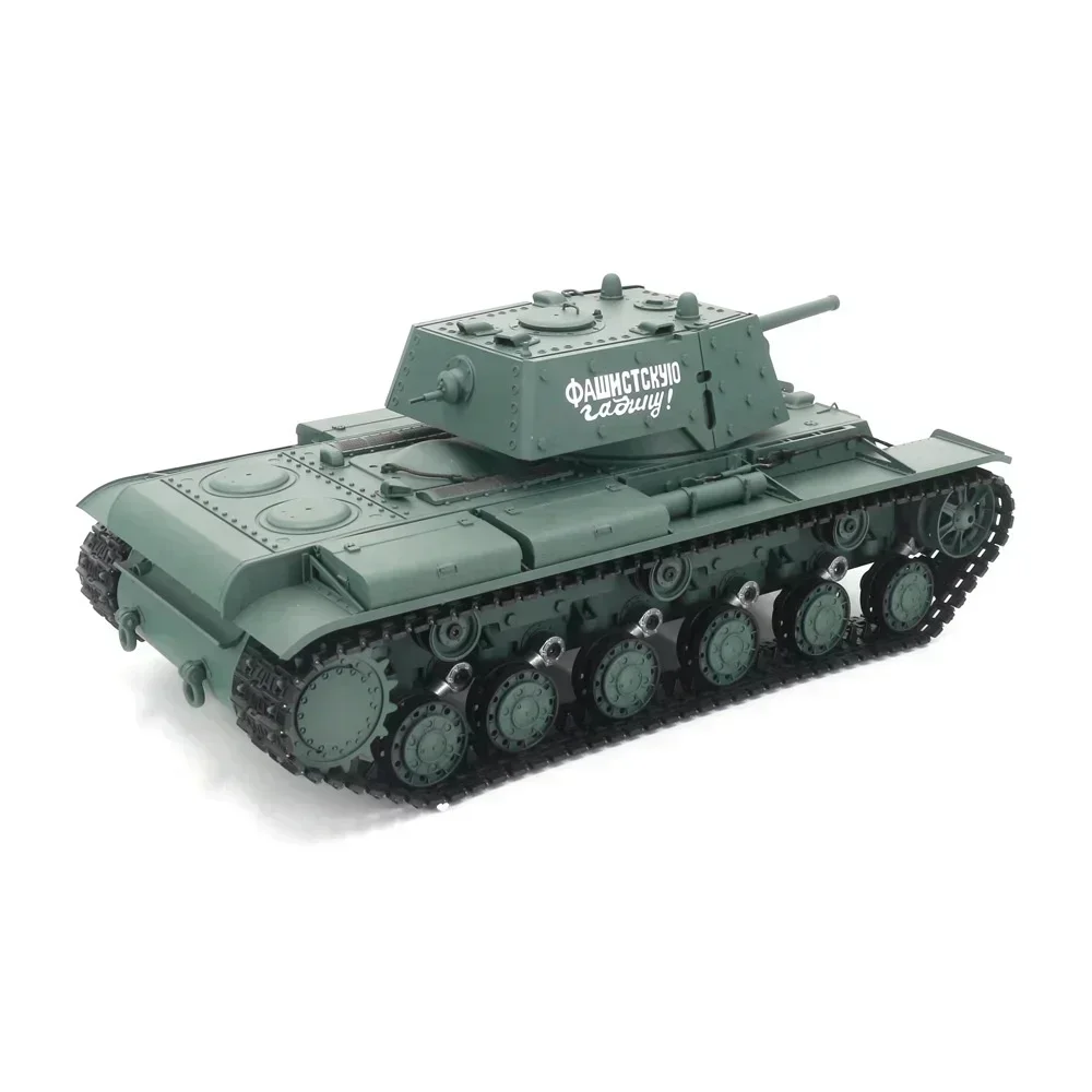 New Soviet Kv-1s Henglong Heavy Remote Control Tank Simulation Battle Competitive Tank Track Model Toy Children's Gift