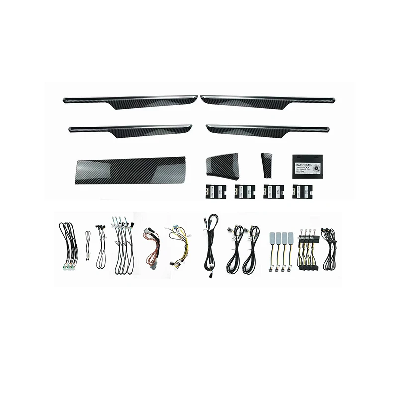 

2014-2023 Macan Carbon Fiber Door Panel with Ambient Lighting New 12V Interior Door Lighting Retrofit Use