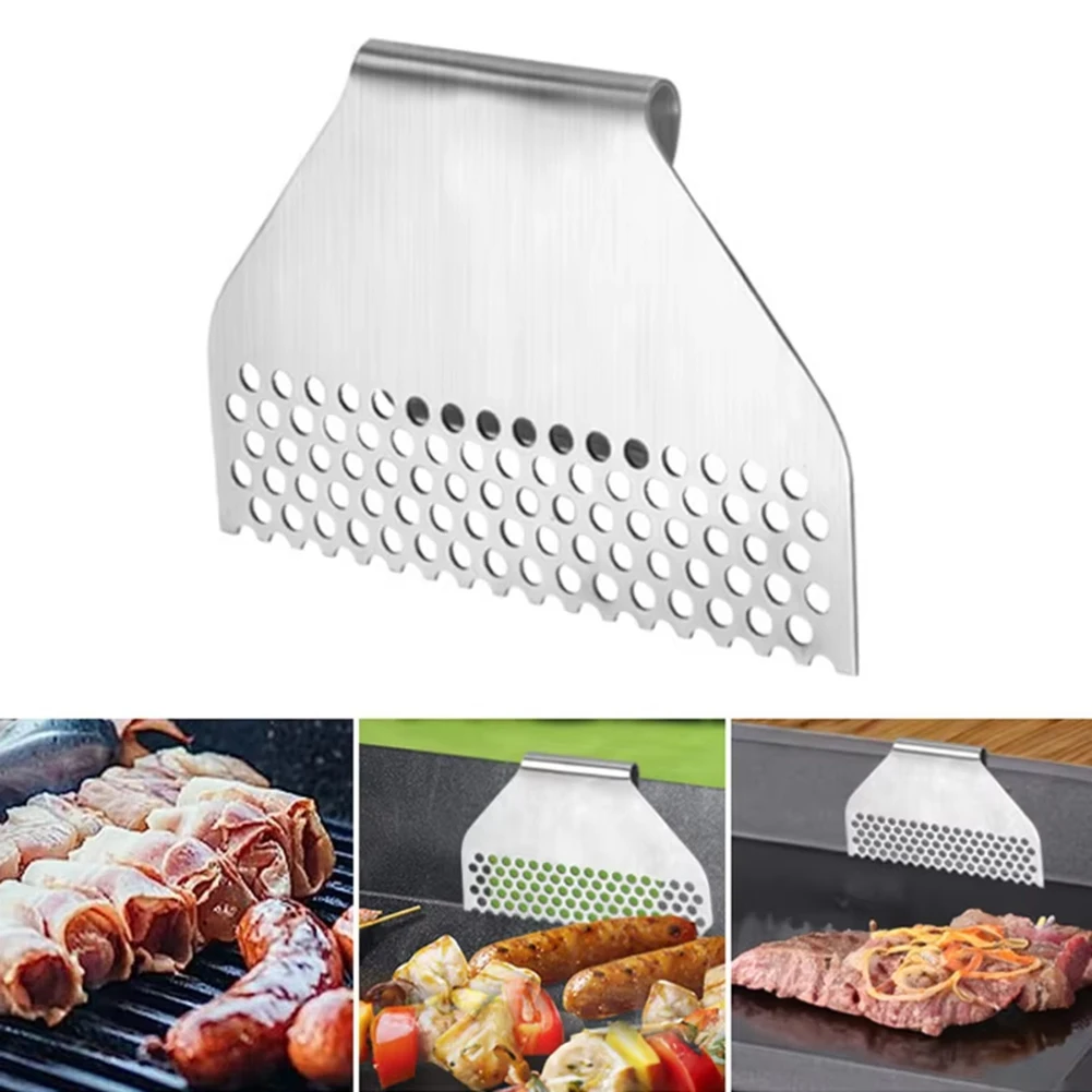 

1pc New Food Fighter Mesh Screen Grease Gate Blocker for Griddle Guard - Griddle Accessories Grease Stopper Drain Blocker