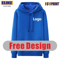 Elike-Sweat-shirt en coton pour hommes et femmes, logo personnalisé imprimé, groupe personnel, broderie de marque, sweats à capuche de haute qualité, 8 documents, 2022