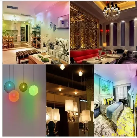 BAGARLEX Smart Bulb Dimmable RGBW Smartphone APP Vioce Control WiFi LED Bulb Lamp 60W Wrok With Alexa Plus Google Hub