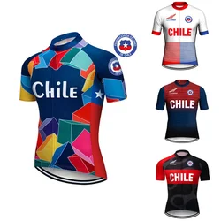 Summer Chile Team Cycling Jersey , Bicycle Top, Bike Clothes, Short Sleeve Shirt, MTB Wear, Road Ride Sport,Motocross Race Run