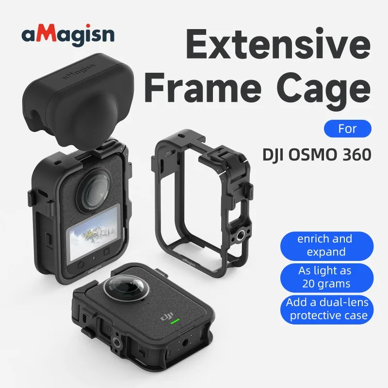 �y�Z�[�����zaMagisn DJI OSMO 360�p�g���ی�t���[�� �v���X�`�b�N���ی�g���t���[�� �A�N�V�����J���������Y�ی�A�N�Z�T���[