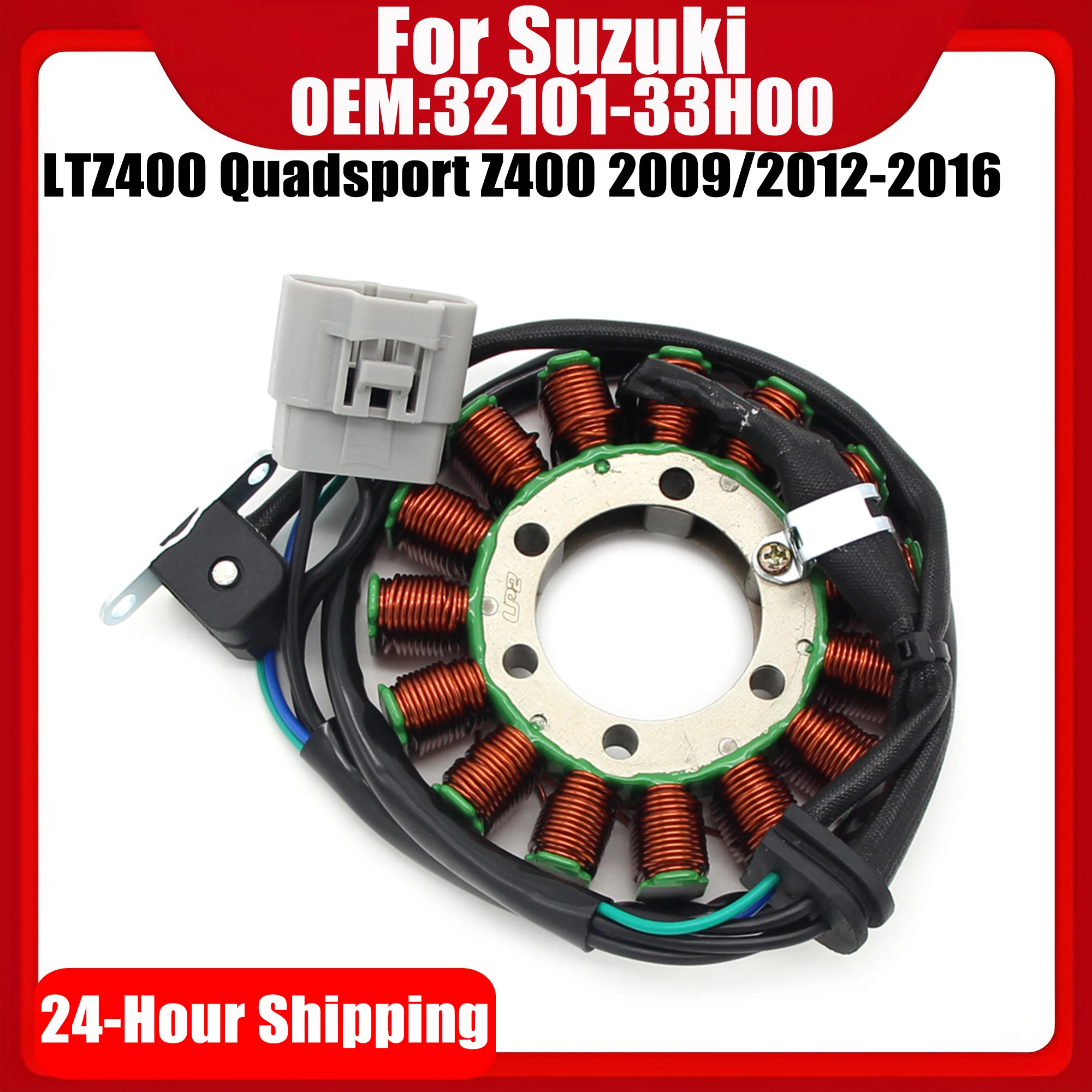 

Stator Coil For Suzuki LTZ400 LTZ 400 Quadsport Z400 2009 2012 2013 2014 2015 2016 32101-33H00 Motorcycle Stator Coil