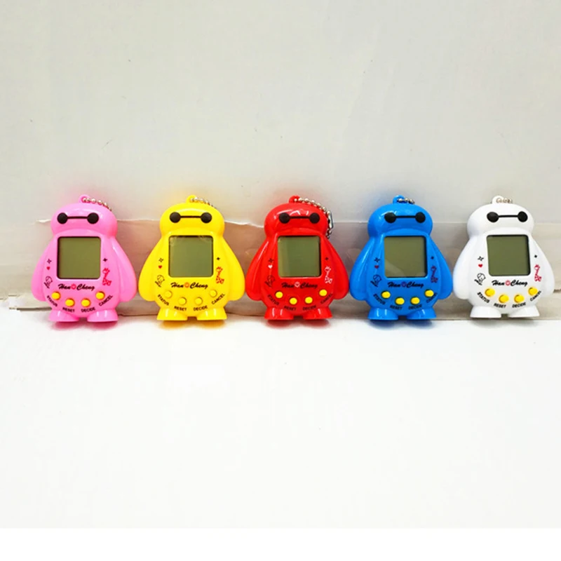 Cartoon Cute Robot Classic Nostalgia Pet Game Machine Creative Fun Virtual Pet Raising Mini Handheld Electronic Game Machine