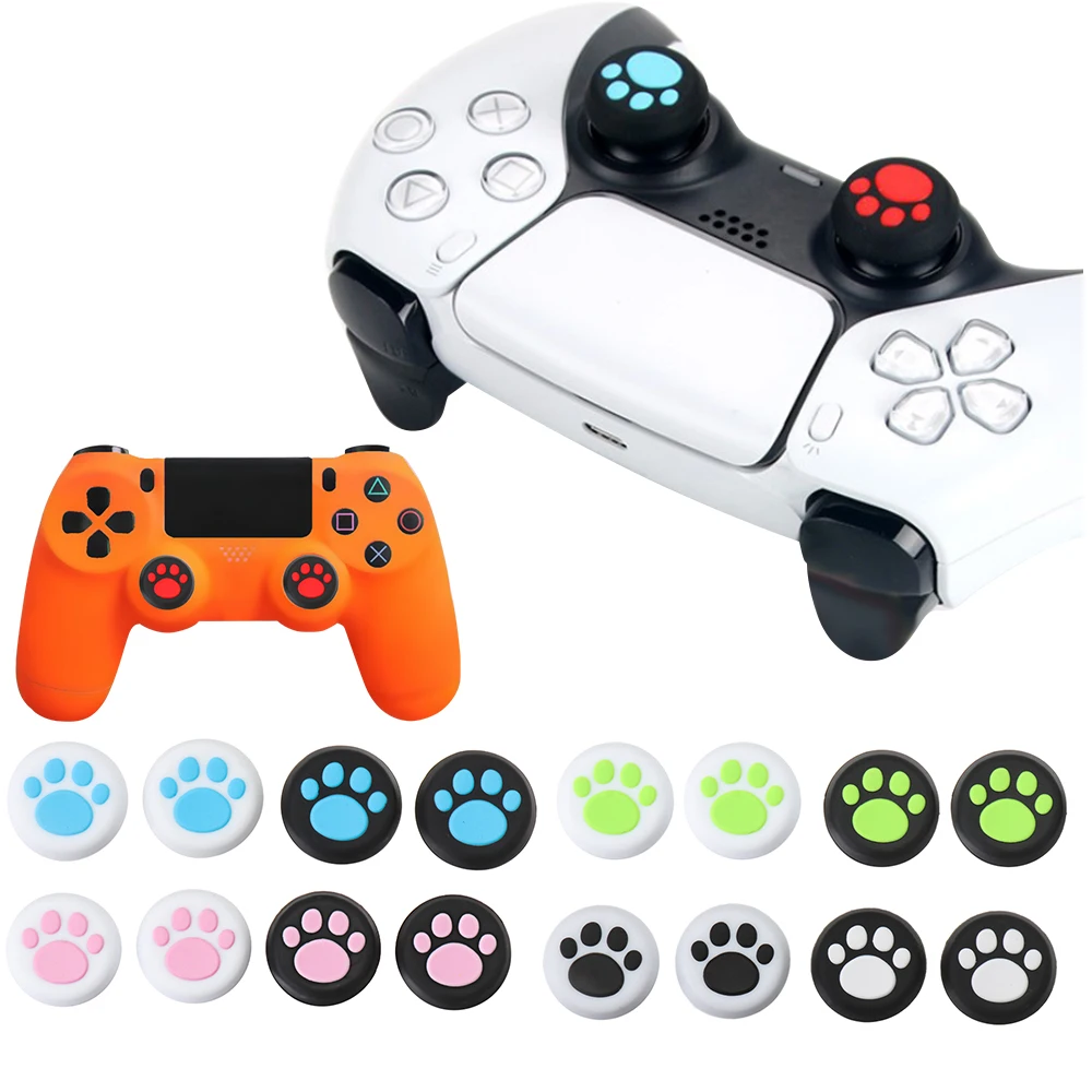 4Pcs New Protector Replacement Cover Caps Controller Thumb Sticks Grips Silicone For Sony PlayStation 5 PS5 PS4/3 XBox