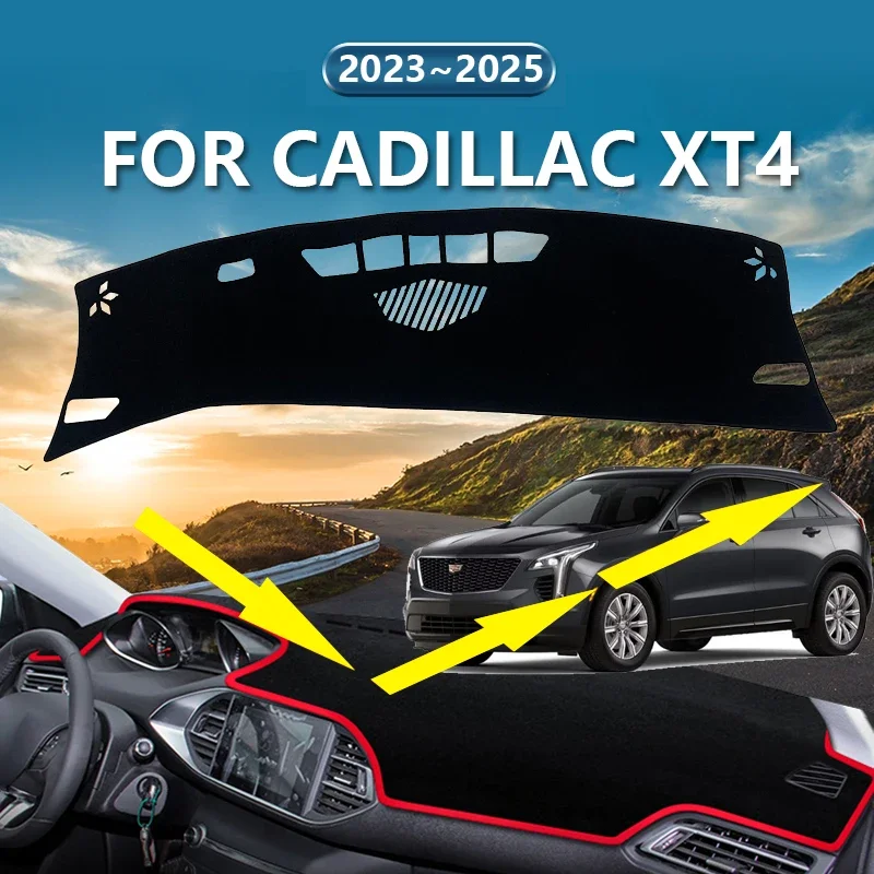 

For Cadillac XT4 2023 2024 2025 Dashboard Cover Car Dash Board Anti-UV Pad Sun Shades Non-slip Cushion Interior Parts Accessorie
