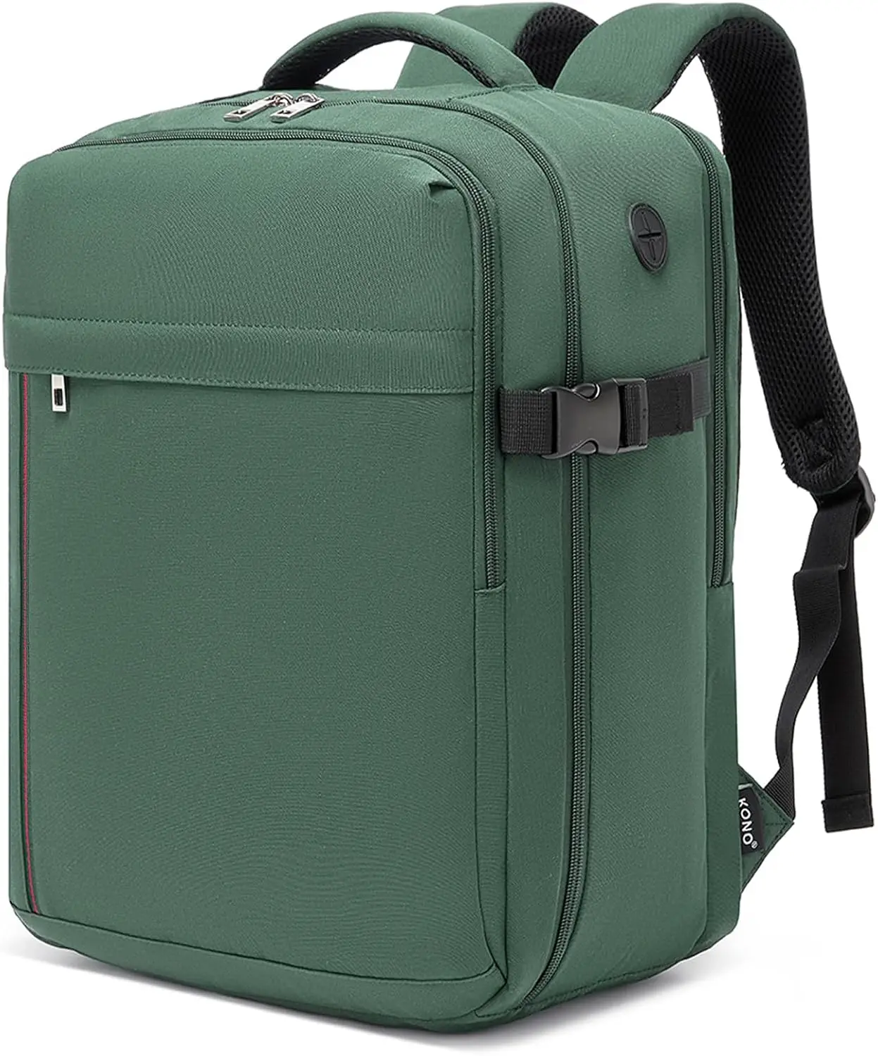 KONO Ryanair & Eurowings Handgepäck-Rucksack 40x30x20 cm 24L 500g mit USB-Ladeanschluss