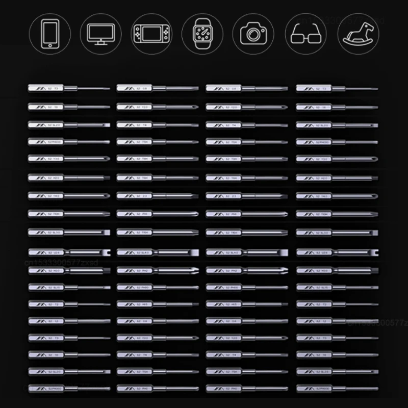 Xiaomi JIMI JM-GNT80 80 in 1 Precision Screwdriver 72PC S2 Alloy Steel Bits Multi-used Repair Screw Driver with 2 Rods Home Tool