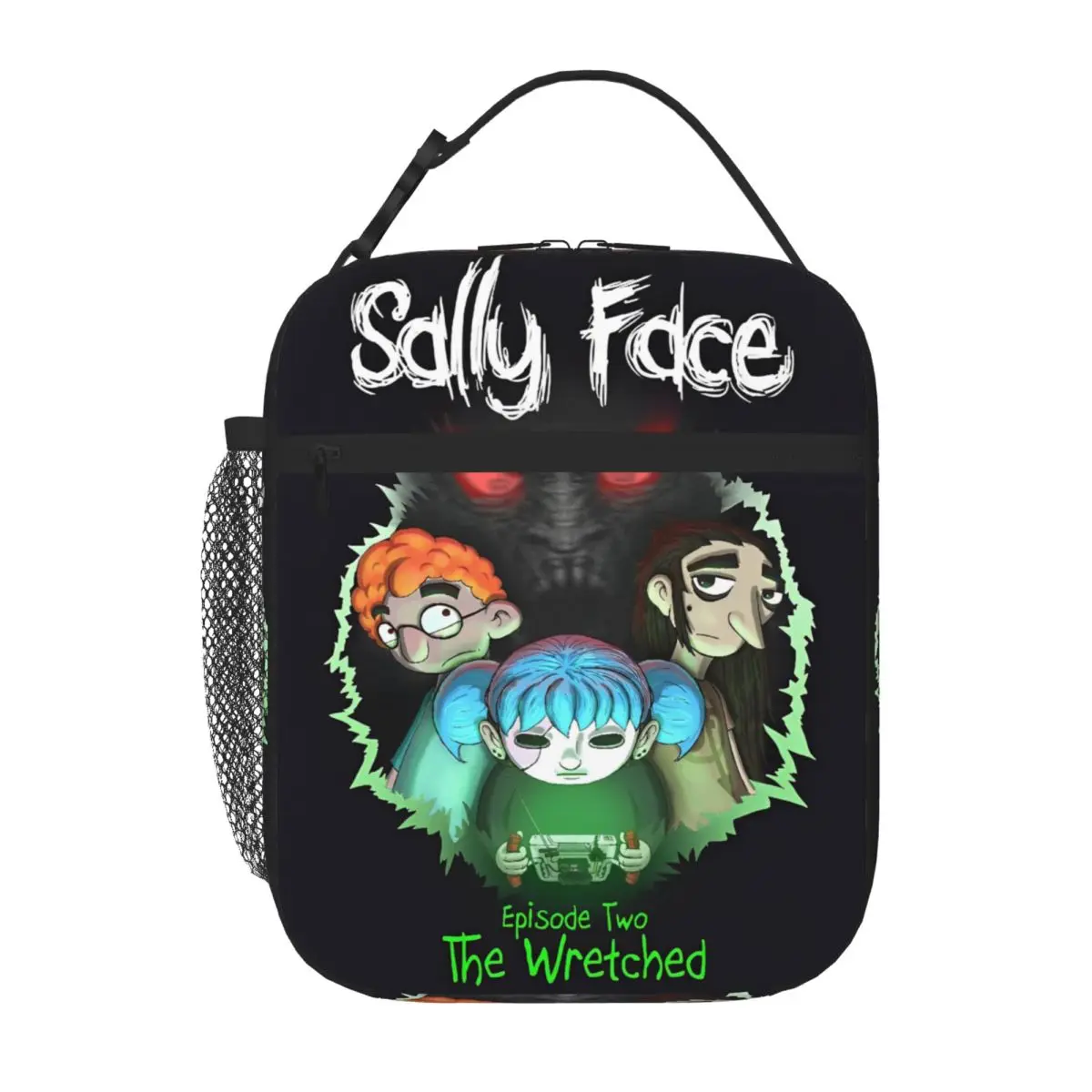 

Sally Face Game Аниме SF Термоизолированная сумка для обеда для пикника Horror Sal Fisher Портативная сумка для еды Кулер Термальный ланч-бокс
