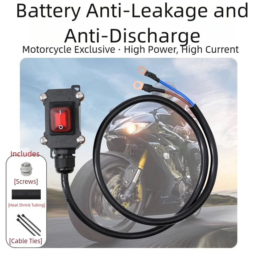 

Сверхмощный выключатель аккумулятора мотоцикла 12 В 24 В постоянного тока водонепроницаемый вырез питания аксессуары для мотоциклов