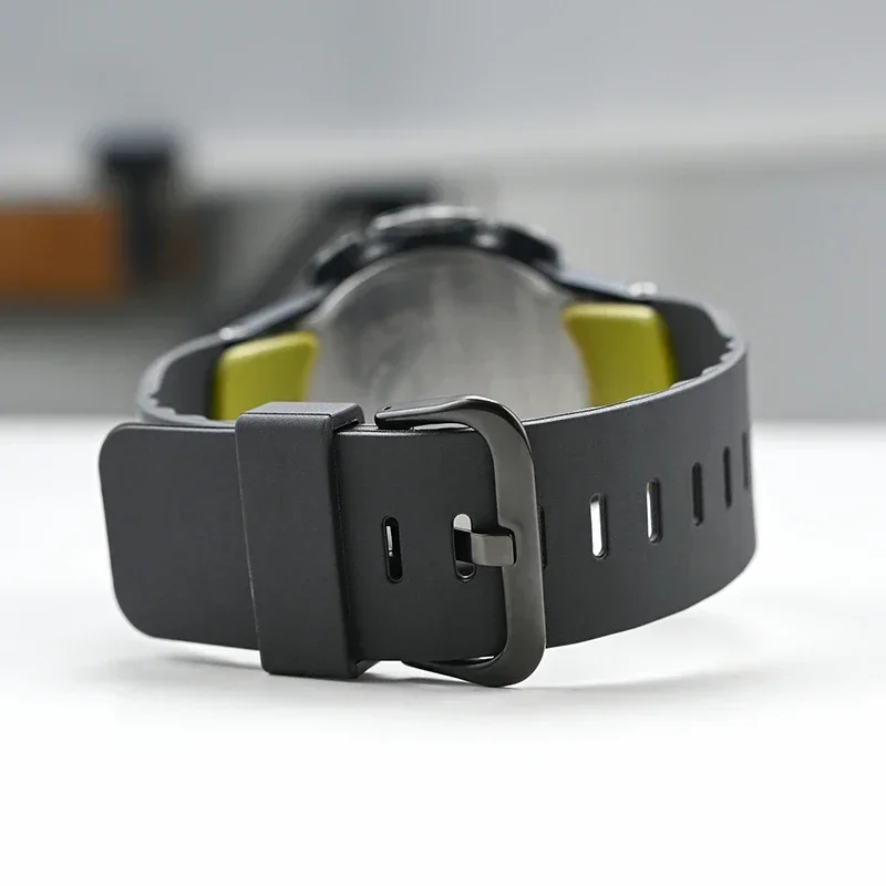 Correa de resina TPU para Casio PROTREK PRG-300 PRW-3000 3100 PRW-6000 6100, repuesto de correa de reloj de goma negra, herramientas de pulsera