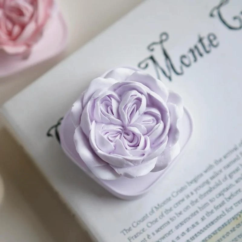 

3D Rose Flower Shape Aromatherapy Plaster Crafts Silicone Mold DIY Flowers Candle Decoration Gypsum Handicrafts Molds