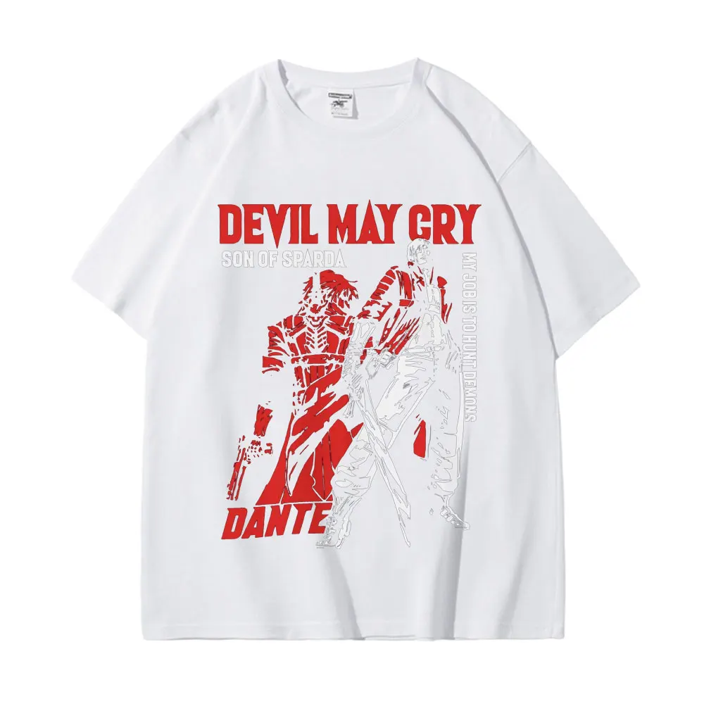 Game Devil May Cry Graphic T Shirt High Quality Fashion Short Sleeve T-shirts Summer 100% Cotton Oversized Casual T-shirt Unisex