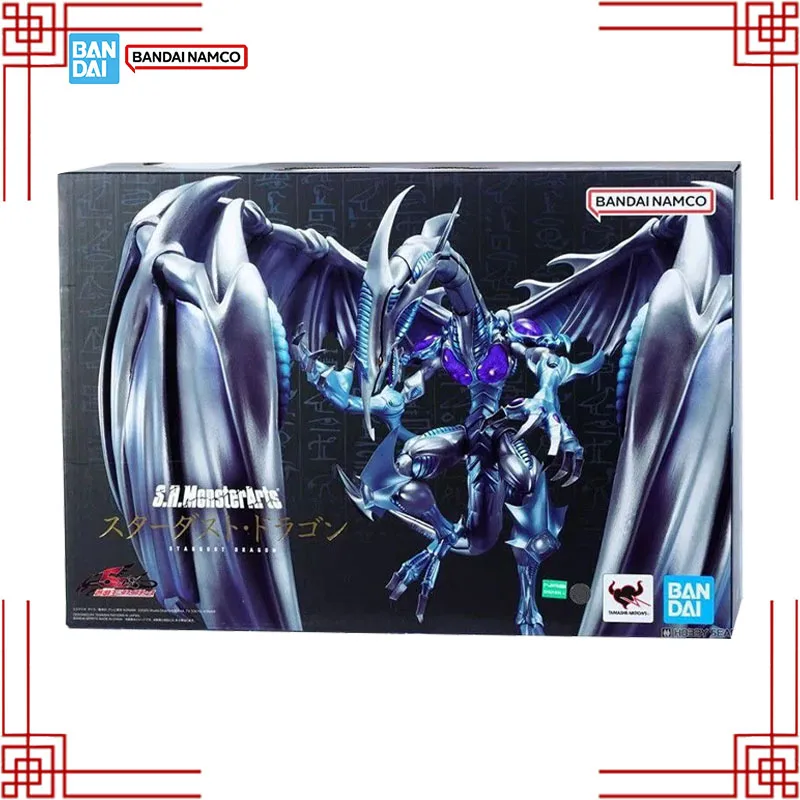بانداي S.H.Monsterarts يو غي أوه! مجموعة نماذج حقيقية SHM ستاردست التنين أنيمي عمل الشكل المفاصل المنقولة نموذج الأولاد اللعب الهدايا #2