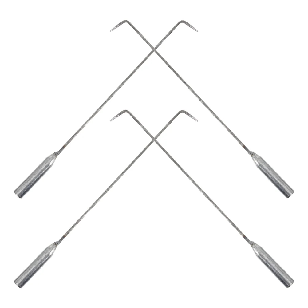 4 pezzi gancio per bricchette extra lungo fuoco poker accessori per pozzi all'aperto strumenti per caminetto campeggio stufa a legna poker falò