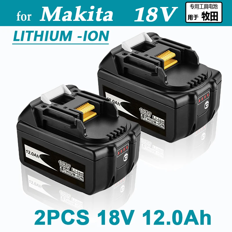 100% for Makita 6Ah/9Ah/12Ah for Makita 18V Battery BL1830B BL1850B BL1850 BL1840 BL1860 BL1815  Replacement Lithium Battery