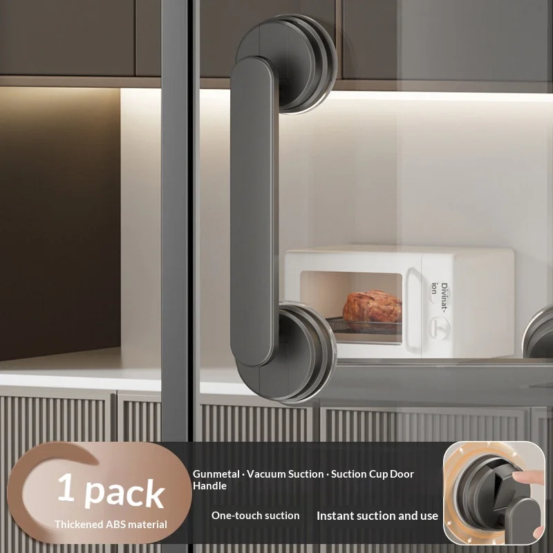 Vacuum Suction Cup Pull Handle Reusable Strong Suction Grip for Glass Door Fridge Bathroom Shower Sliding Cabinet Door