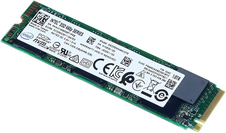 1TB M.2 NVMe PCIe 3.0 x4 SSD - 1800MB/s Read, QLC 3D NAND