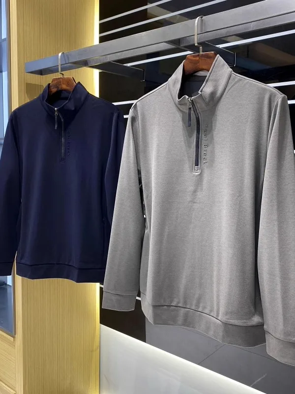 Warm Wool 3D down Sweatirt Jaet Zipper Collar Men's Autumn Winter Faion Urban Sle Long Sve Youth Regular Fit irt