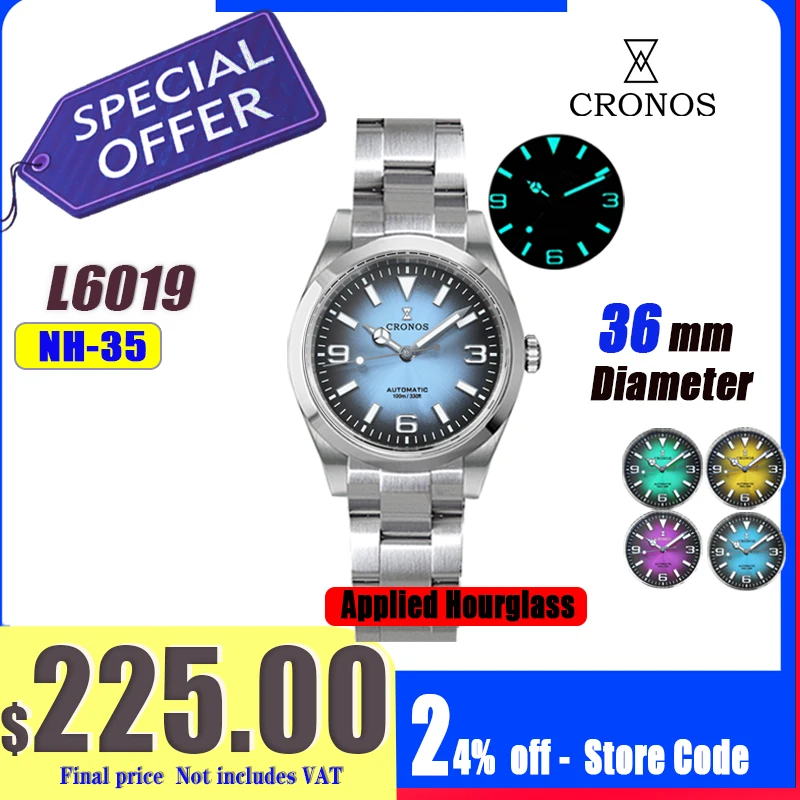 Cronos Luxury Men Watches 36mm Explore Climbing Series Couples