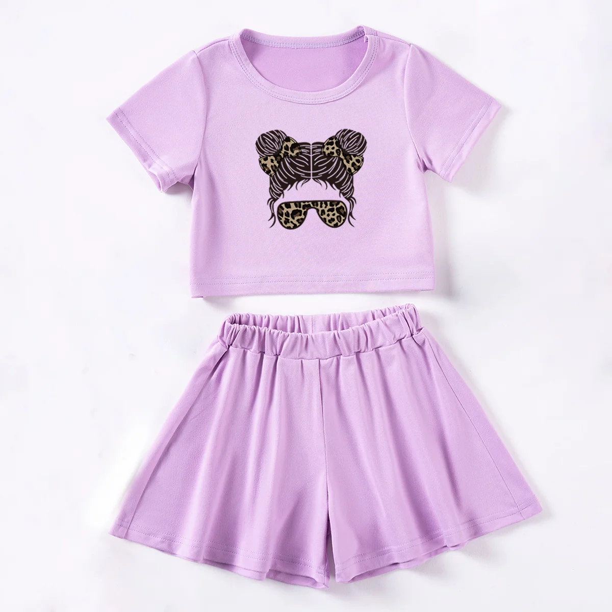 

Комплект одежды для маленьких девочек с мультяшным принтом, футболки + шорты, комплекты одежды для маленьких девочек, детские модные костюмы в стиле преппи