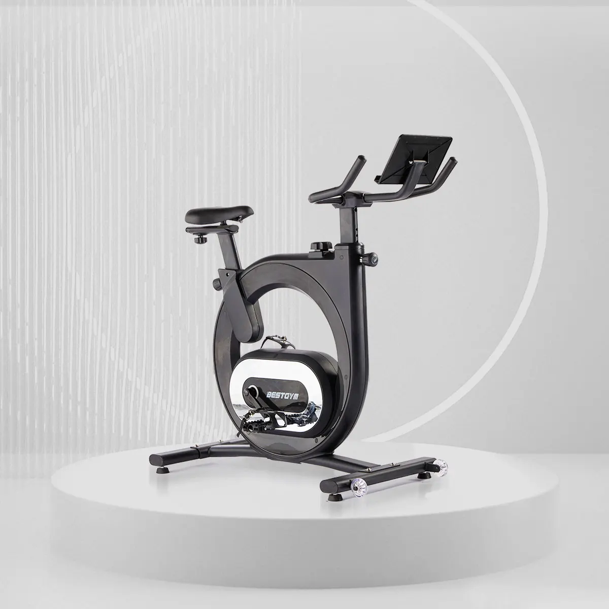 

Factory Adjustable Motor Magnetic Resistance Muscle Strengthening Elliptical Machine Indoor Exercise Spin Home Bike1