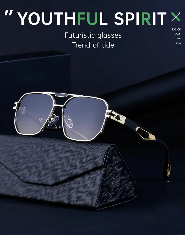 Fashion Brand Accessories Sunglasses Men's Sunglasses Man Original Protects Against  Rays Glasses Women in Trend UV400