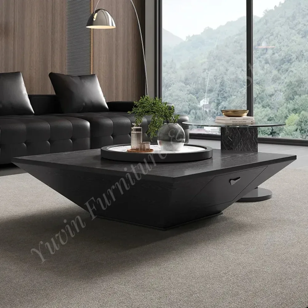 Black Coffee Table square Coffee Table Living Room Coffee Table Furniture