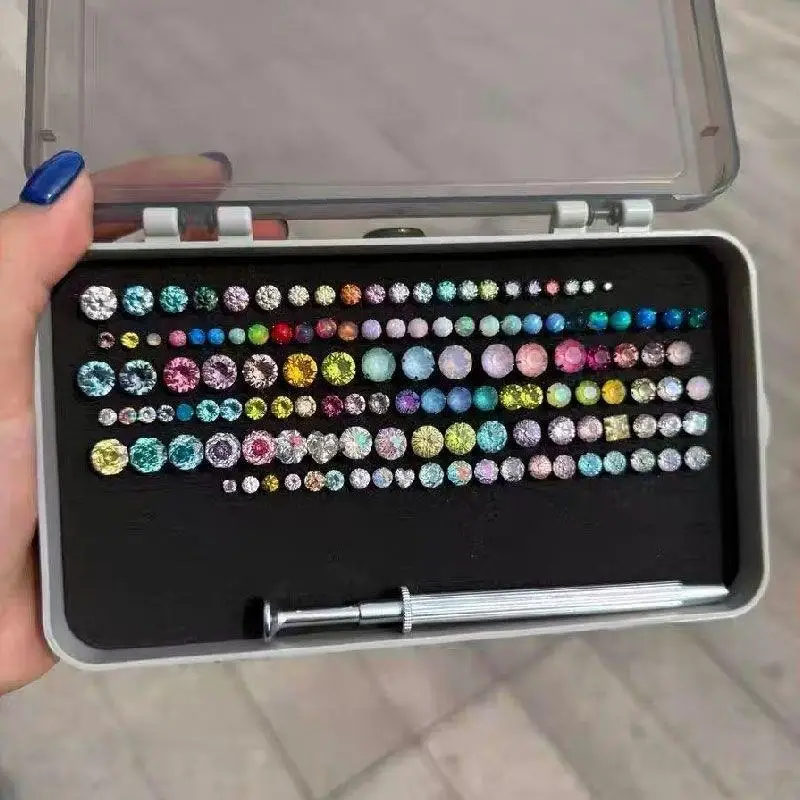 Portable Large Capacity Jewelry Case Earring Storage Box Ear Stud Display Holder Jewelry Organizer For Women Travel Daily Use