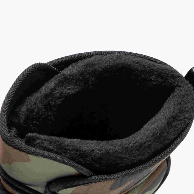 مقاوم للماء للرجال الشتاء الثلوج الأحذية أفخم اصطف عالية أعلى منتصف العجل المضادة للانزلاق المشي لمسافات طويلة في الهواء الطلق دراجة نارية الأحذية جديد #4