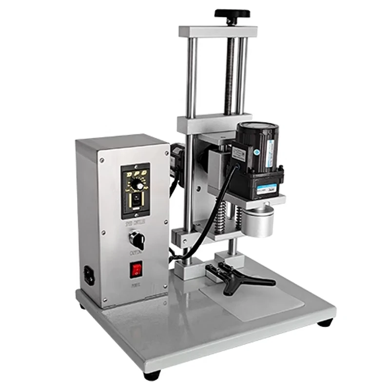 Tappatrice automatica da tavolo 450A Tappatrice elettrica Sigillatrice per tappi di bottiglia in plastica Tappatrice Acqua minerale