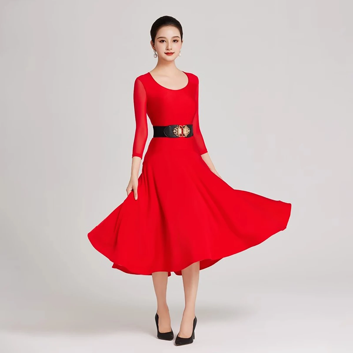 Robe de danse de salle de bal pour femmes, Costumes d'entraînement modernes, robes de danse de valse Standard, nouvelle collection 2025