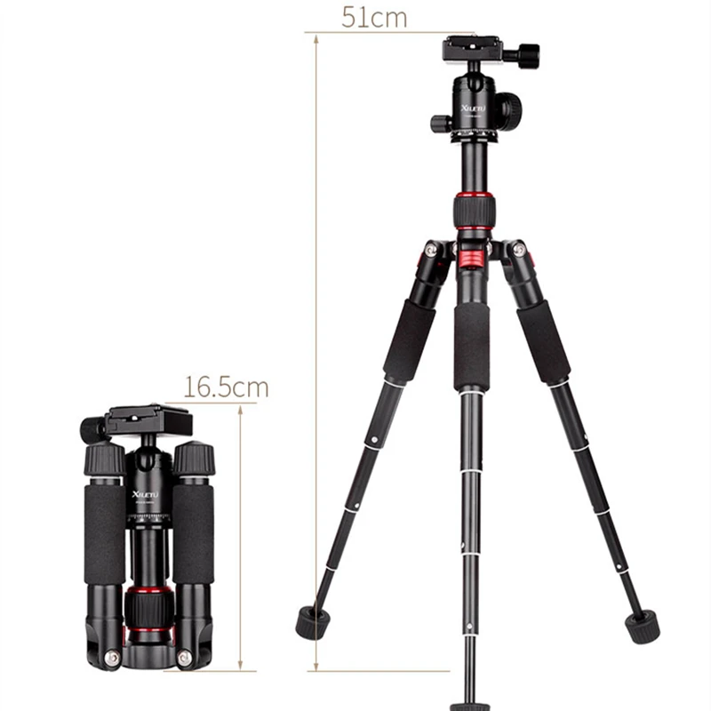 XILETU Table Camera Tripod Portable Mini Travel Stand Cell Phone Tripod for iPhone Samsung Huawei Xiaomi SLR Camera Video vlog