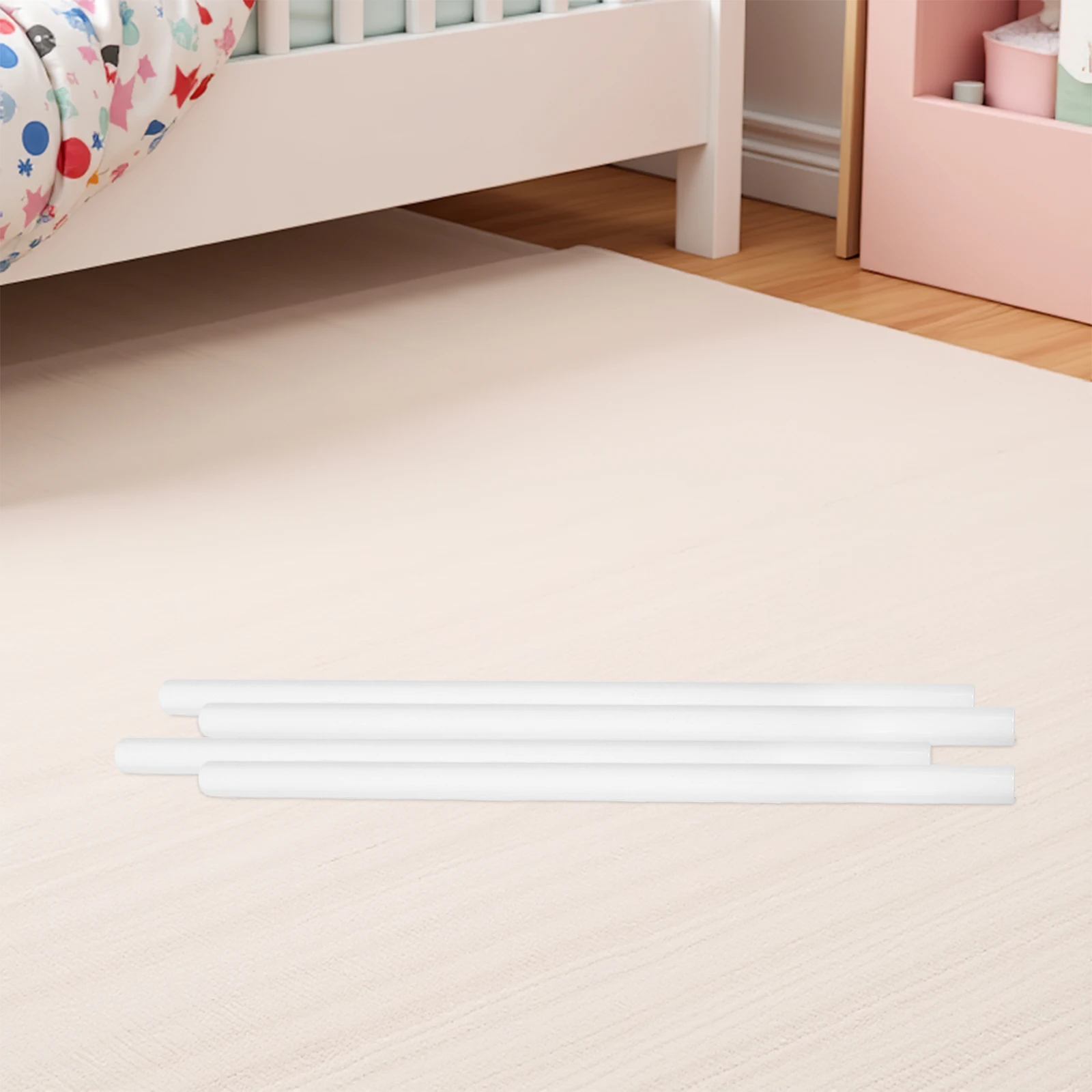 4 pièces de rechange pour parc de jeu bébé : tubes en acier inoxydable, poteaux de sécurité robustes et lisses pour parc de jeu, supports pour aire de jeu bébé