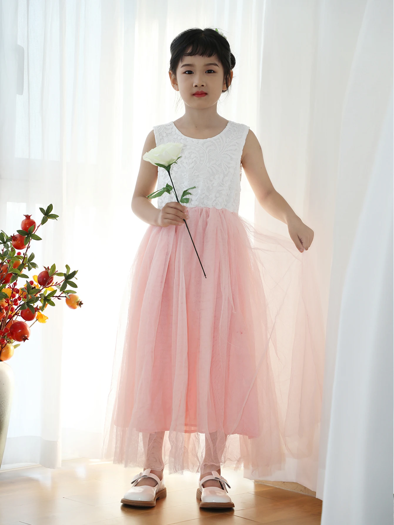 Flower Girl Dress Baby Kids Summer Princess Party Lace Wedding Birthday Dresses Children Clothing 2 4 6 8 10 12 14