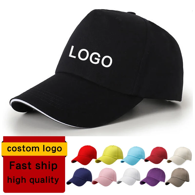 Unisex Custom Baseball Embroidered Cap Logo Professional 5 Panel Custom Sport Cap Baseball Hats