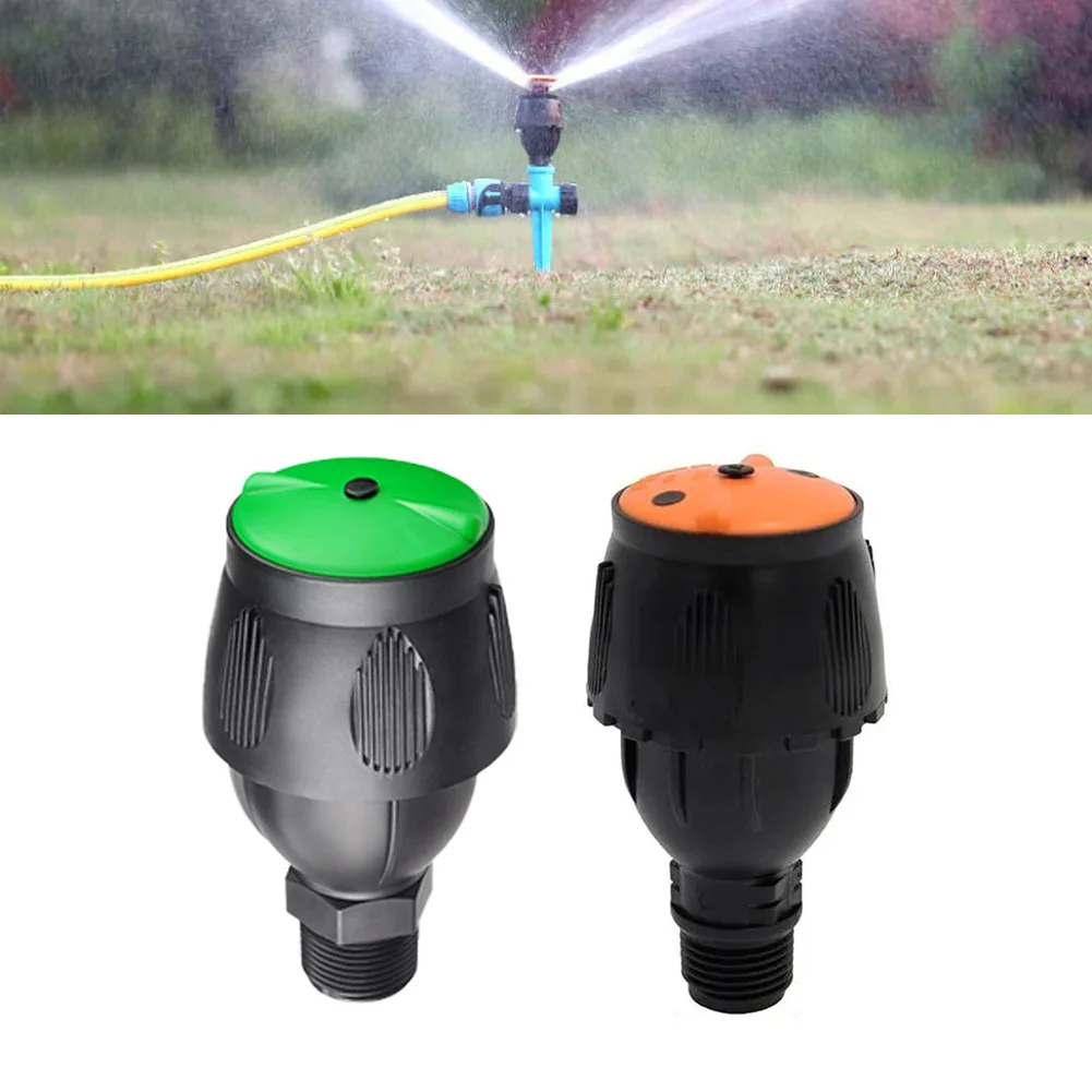 2 Pieces Adjustable Spray Pattern Garden Sprinkler 360 Degree Rotating Nozzle 1/2 Inch Male Thread For Outdoor Lawn Irrigation