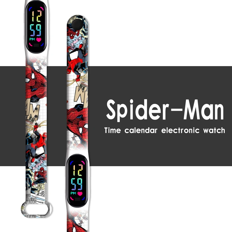 

MINISO Spiderman Kid's Watches Men Sport Wristband Bracelet Waterproof Children Digital Watch Boys LED Clock Gift