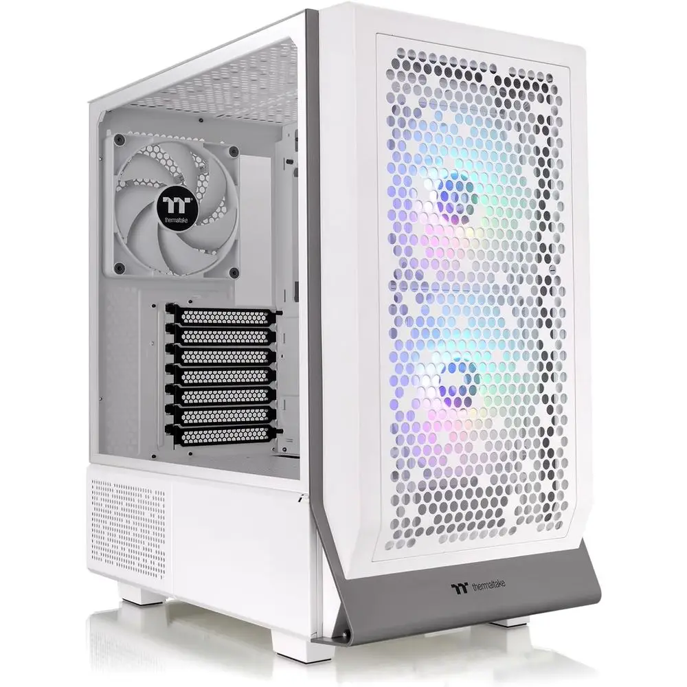 Caja de Ordenador Ceres 300 Edition Tower E-ATX con Panel Lateral de Vidrio Templado; 2xCT140 ARGB Preinstalados; Ranuras PCIe Giratorias
